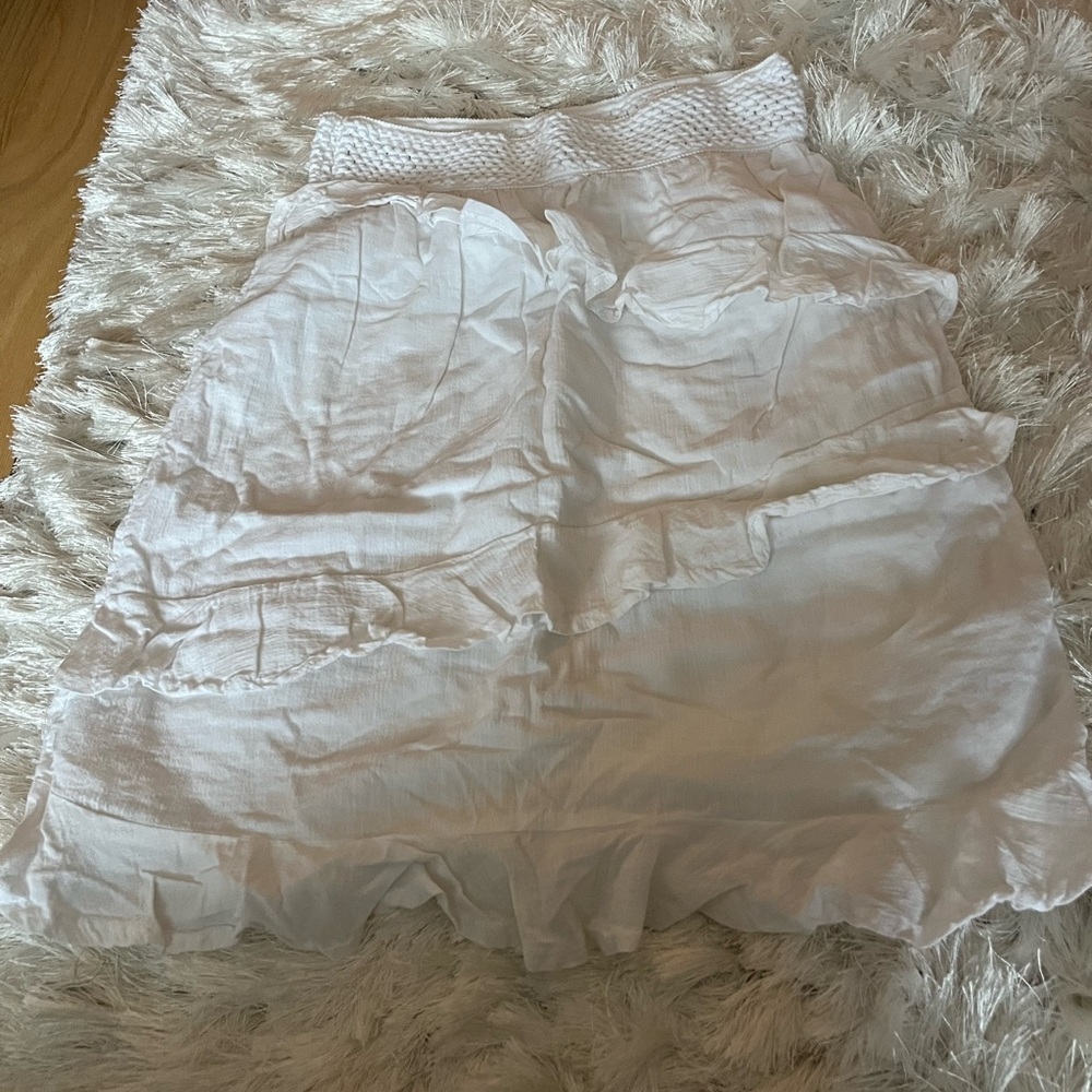 White Ruffled Skirt
